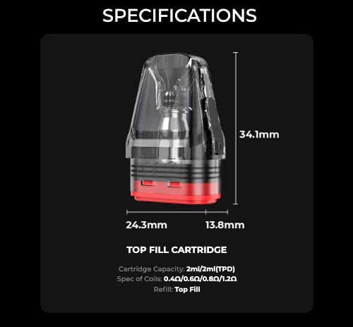 Oxva Xlim V3 Pods - Specifications