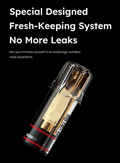 SKE Crystal Plus Refillable Pod Vape Kit - Specially designed to keep the liquid locked in