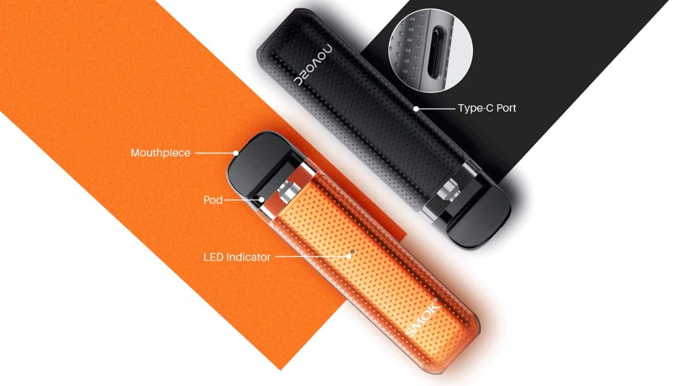 Smok Novo 2C Pod Vape Kit - Components and features