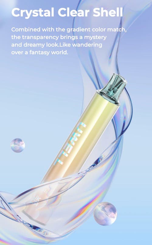 Uwell DH600 Disposable Vape Kit - Crystal clear shell