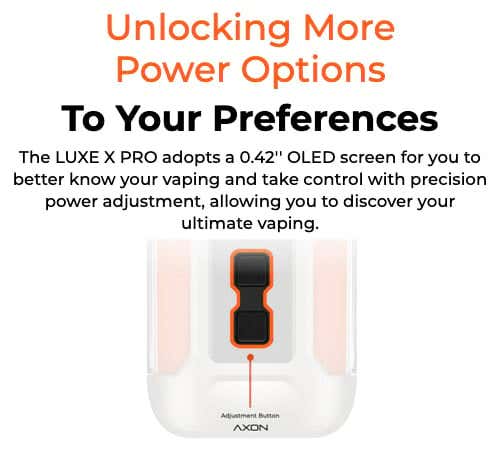 Vaporesso Luxe X Pro Pod Vape Kit - Unlocking more power options