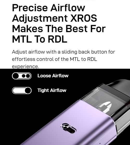 Vaporesso XROS 4 Mini Pod Kit - Adjustable Airflow