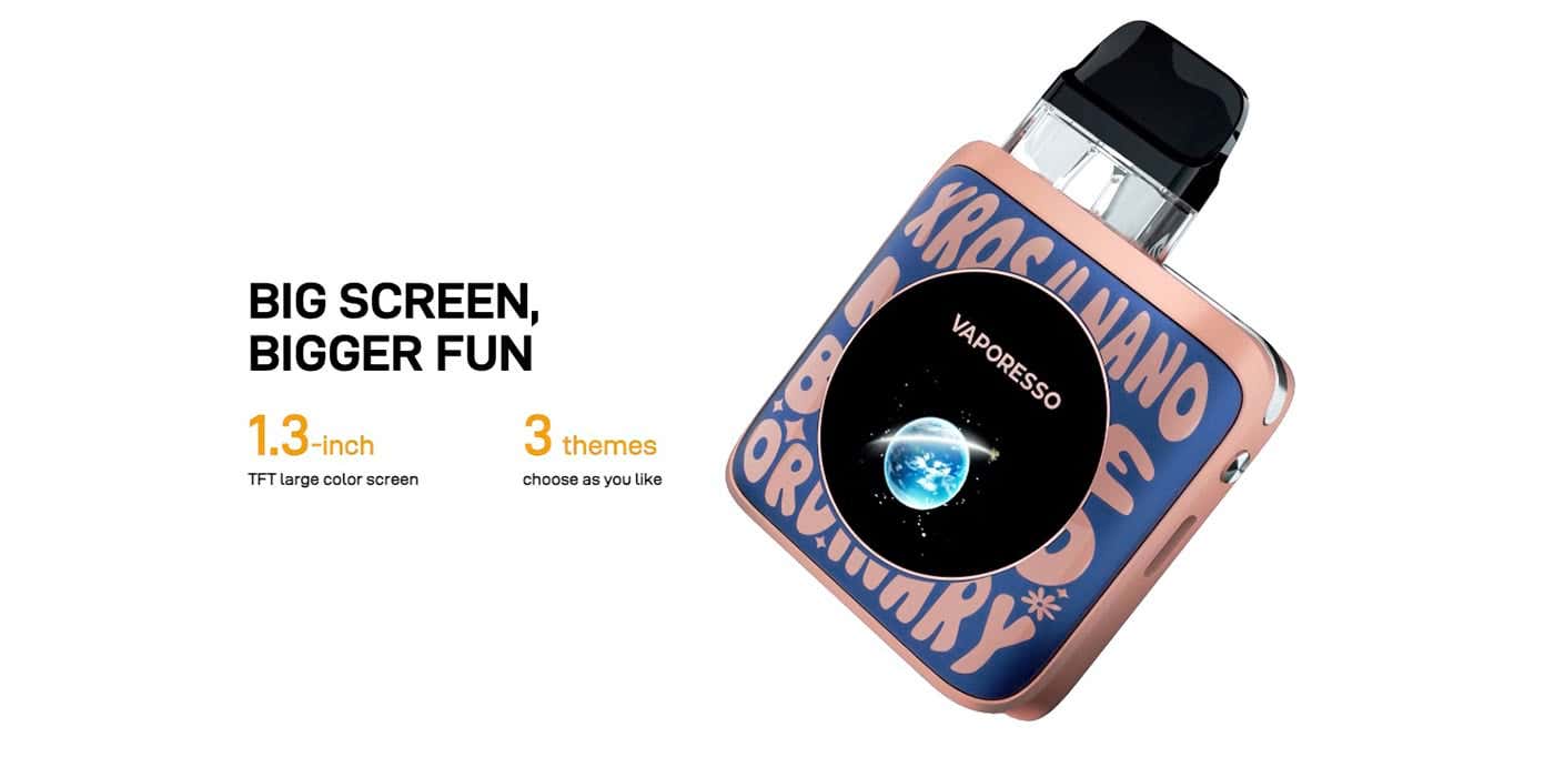 Vaporesso XROS 4 Nano Pod Kit - Big screen, bigger fun