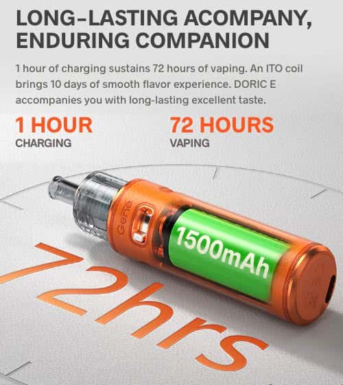 VooPoo Doric E Pod Vape Kit - Long-lasting accompanying enduring companion