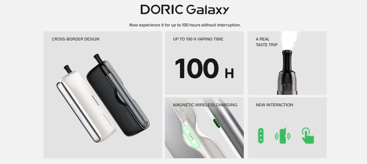 VooPoo Doric Galaxy Pod Kit - Features and Highlights