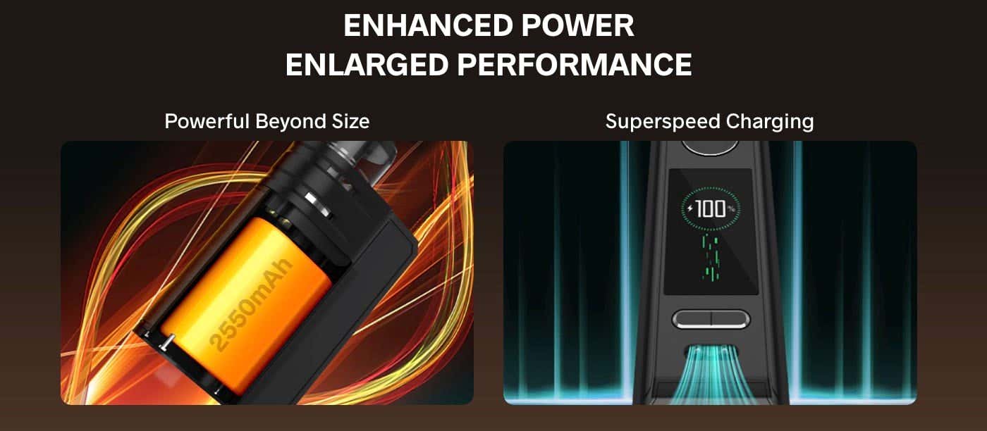 VooPoo Drag E60 - Enhanced power and enlarged performance
