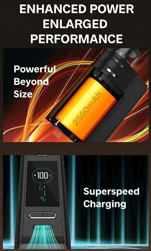 VooPoo Drag E60 - Enhanced power and enlarged performance