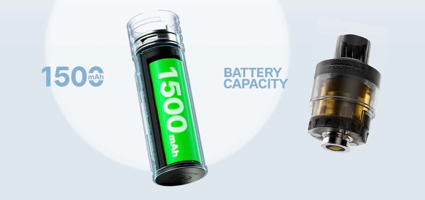 VooPoo Drag H40 Pod Vape Kit - Battery capacity