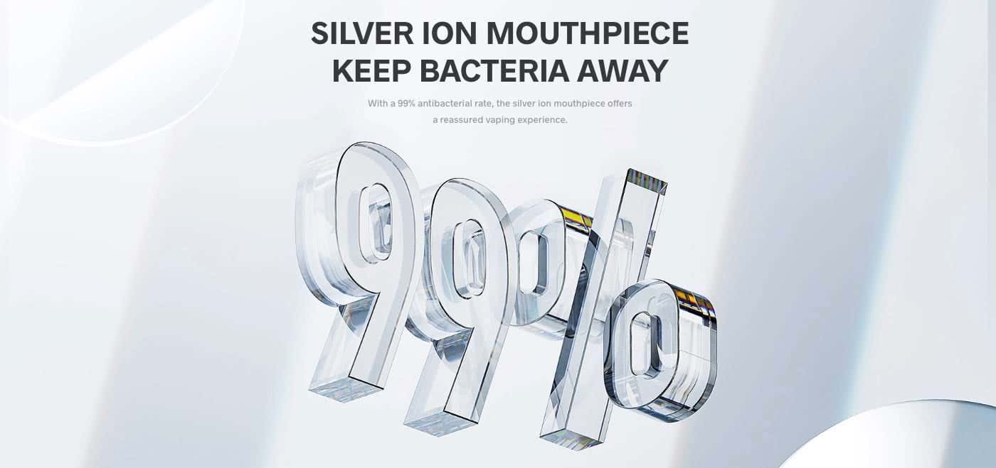 Voopoo Vinci Replacement Pods - Silver ION mouthpiece