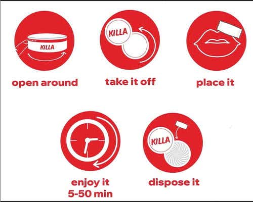 KILLA Nicotine Pouches - How to Use
