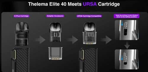 Lost Vape Thelema Elite 40 - Thelema Elite 40 Meets URSA Cartridge