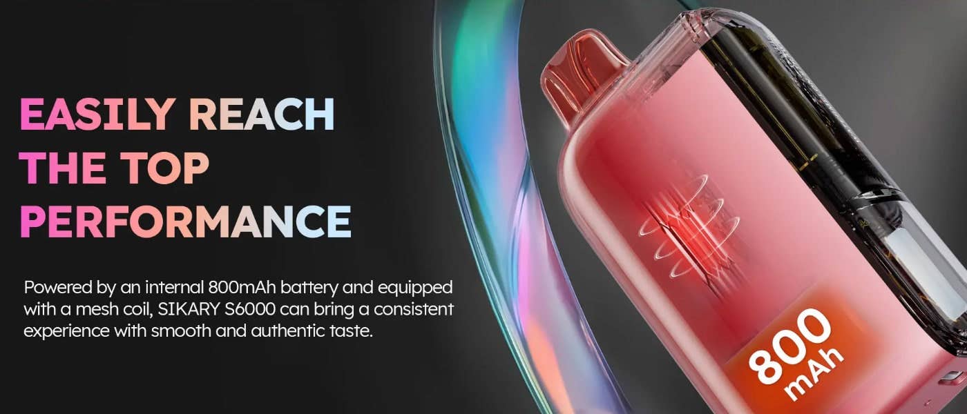 SKE Sikary S6000 Disposable Vape Kit - Easily Reach The Top Performance