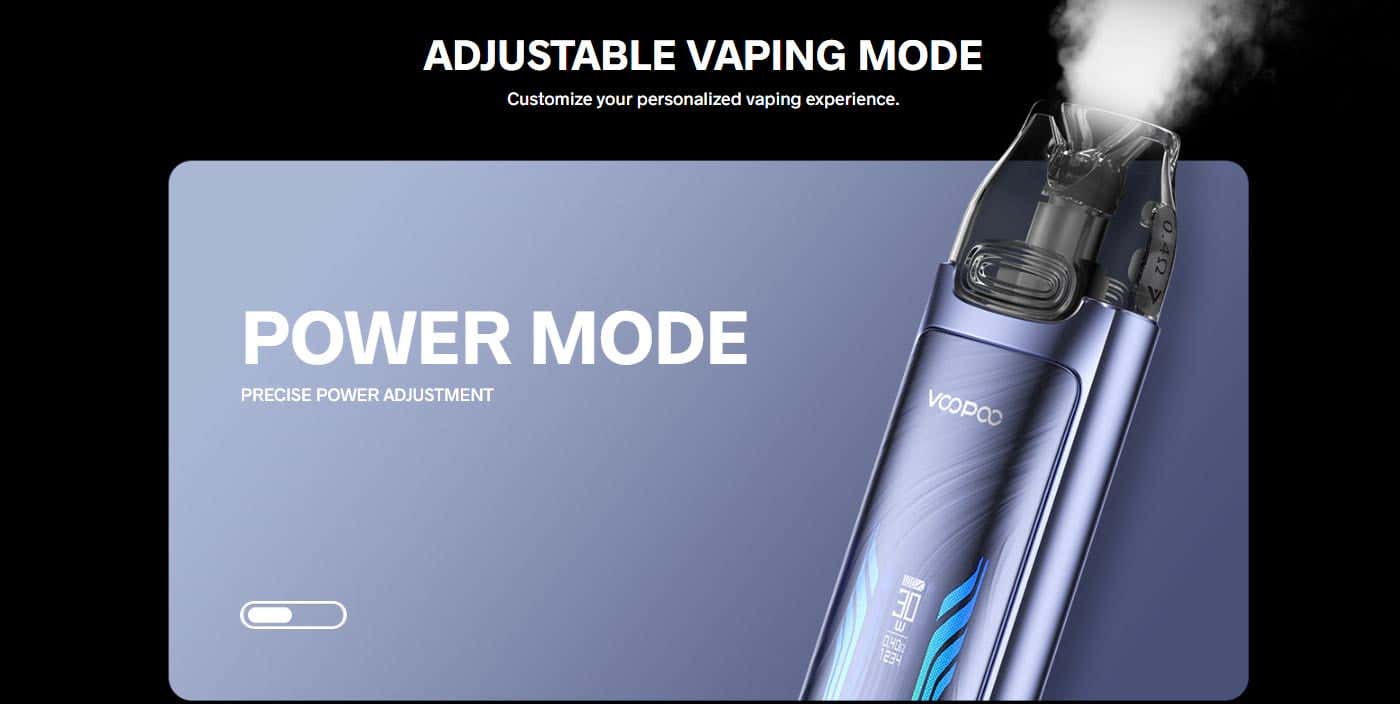 VooPoo VMATE Max Pod Vape Kit - Power Mode