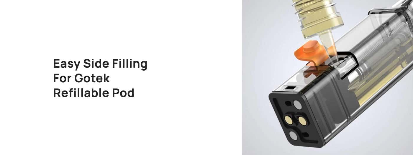 Aspire Gotek X Vape Pod Kit - Easy side-filling Gotek refillable pod