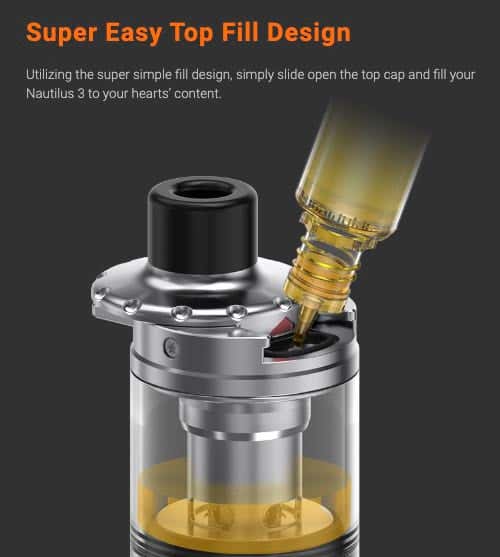 Aspire Nautilus 3 Tank - Super easy top-fill design