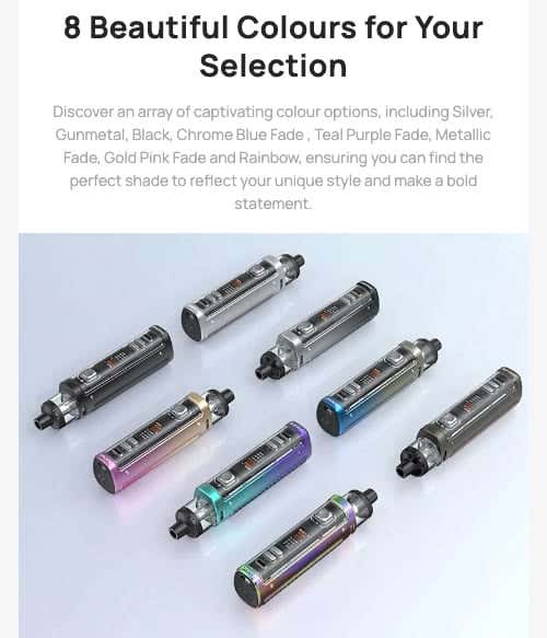 Aspire Veynom EX Pod Vape Kit - Eight beautiful colours