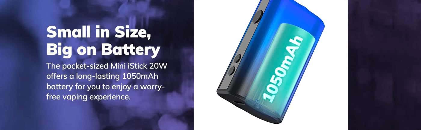 Eleaf Mini iStick 20W Mod - Small in size, big on battery