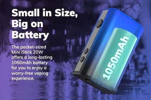Eleaf Mini iStick 20W Mod - Small in size, big on battery