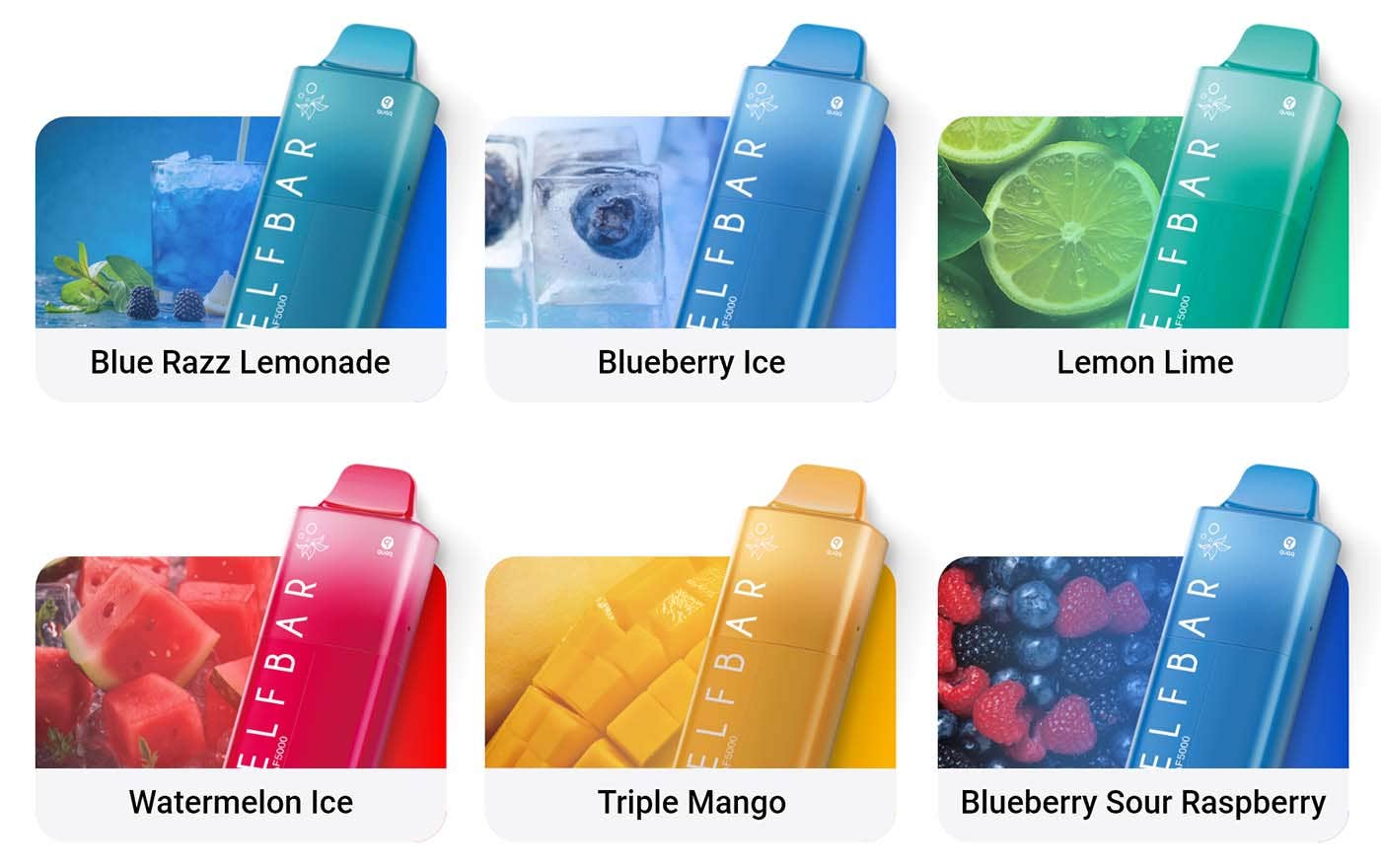 Elf Bar AF5000 Disposable Kit - 15 Deliciously intense flavours