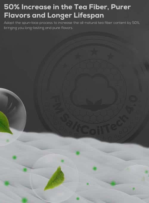 Freemax GX coil series - 50% increase in tea fiber cotton