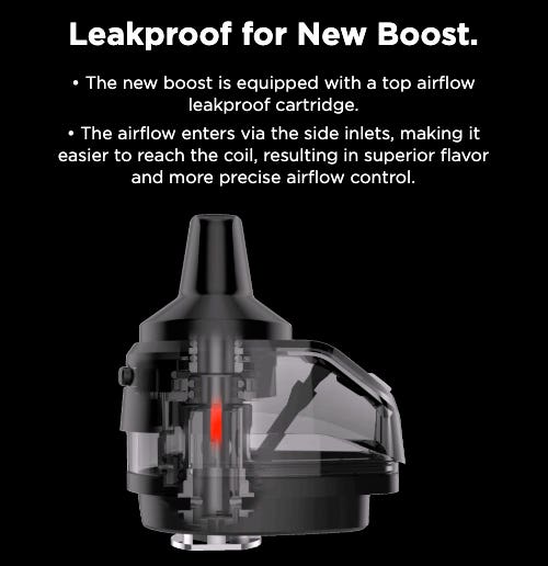 Geekvape Aegis Boost 2 Pods - Leakproof, equipped with top airflow leakproof cartridge