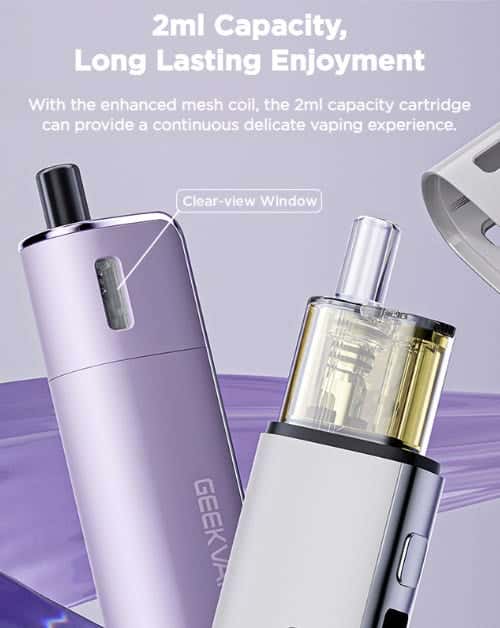 Geekvape Soul Pod Vape Kit - Long-lasting enjoyment