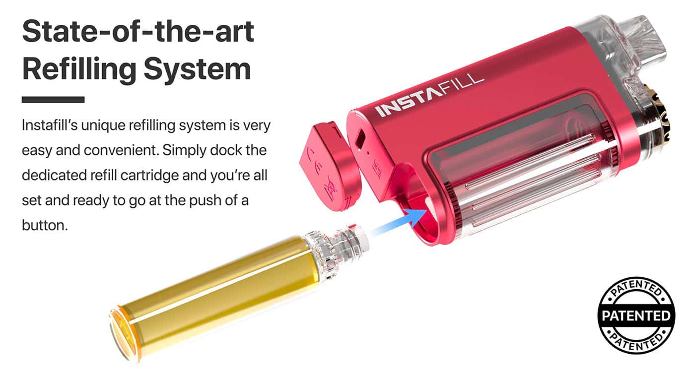 Instafill 3500 Rechargeable Disposable Vape Kit - State of the art refilling
