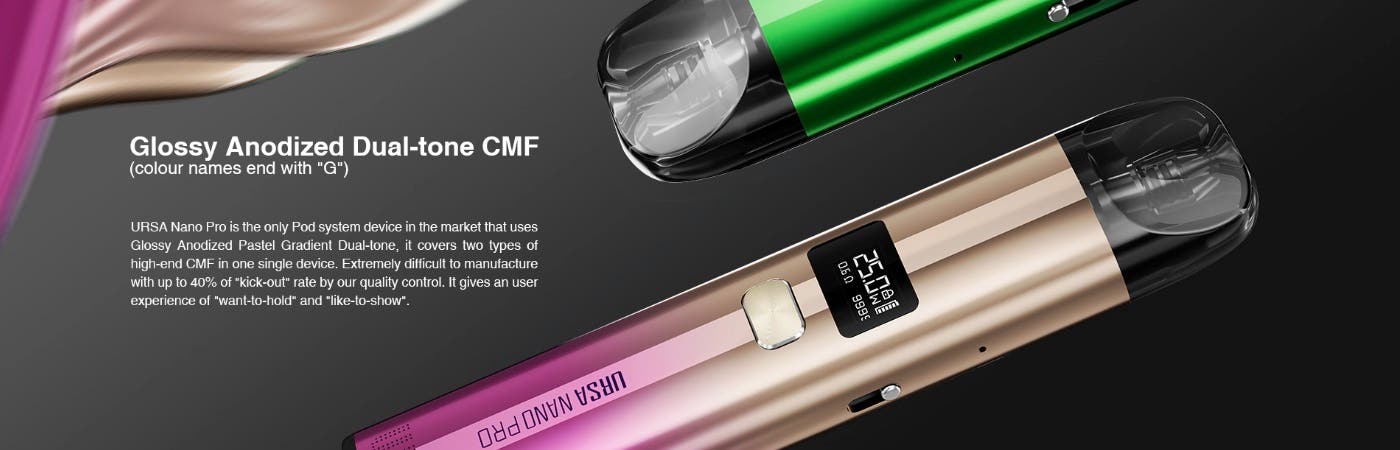 Lost Vape Ursa Nano Pro Pod Vape Kit - Dual-tone CMF glossy anodised