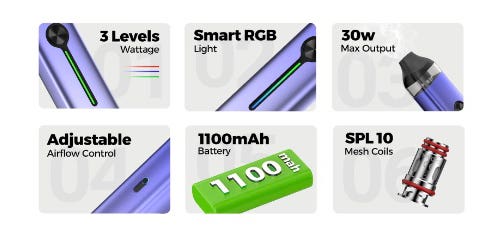 Nevoks Feelin 2 Pod Vape Kit - Key features