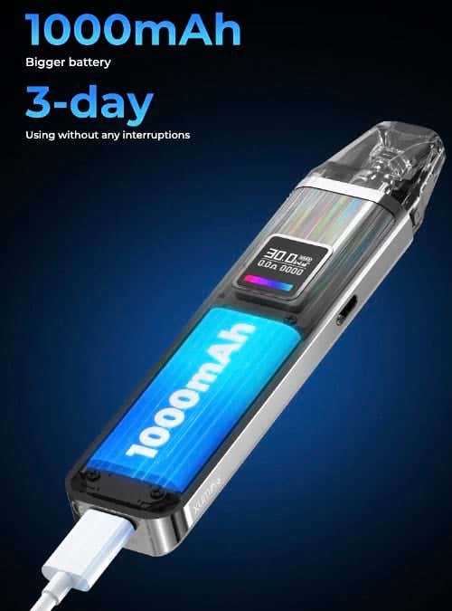 Oxva Xlim PRO Pod Vape Kit - 1000mAh battery
