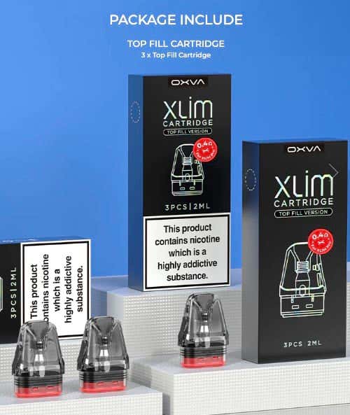 Oxva Xlim V3 Replacement Pods - Package includes 3 pods