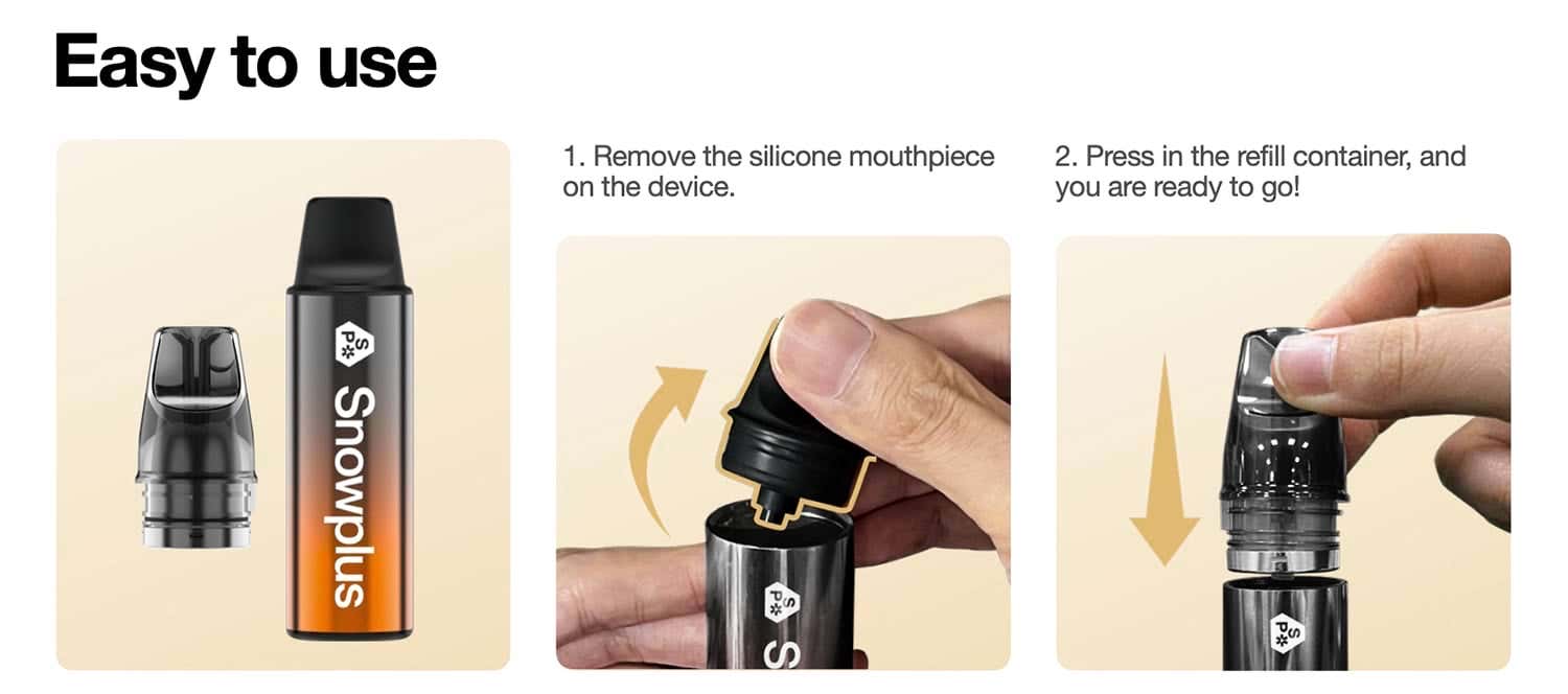 Snowplus Clic 5000 Disposable Kit - Easy to use