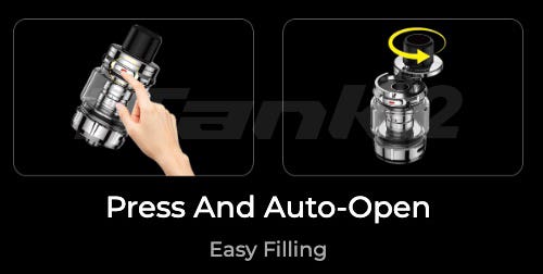 Vaporesso iTank 2 - Press and auto-open, easy-filling