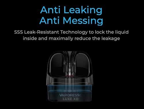 Vaporesso Luxe XR Refillable Eliquid Pods - Anti leaking, anti messing