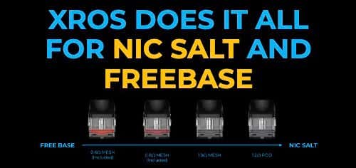 Vaporesso XROS 3 Nano Pod Kit - XROS does it all for nic salt and free base