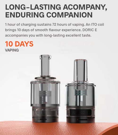 VooPoo Doric E Pod Vape Kit - Long-lasting