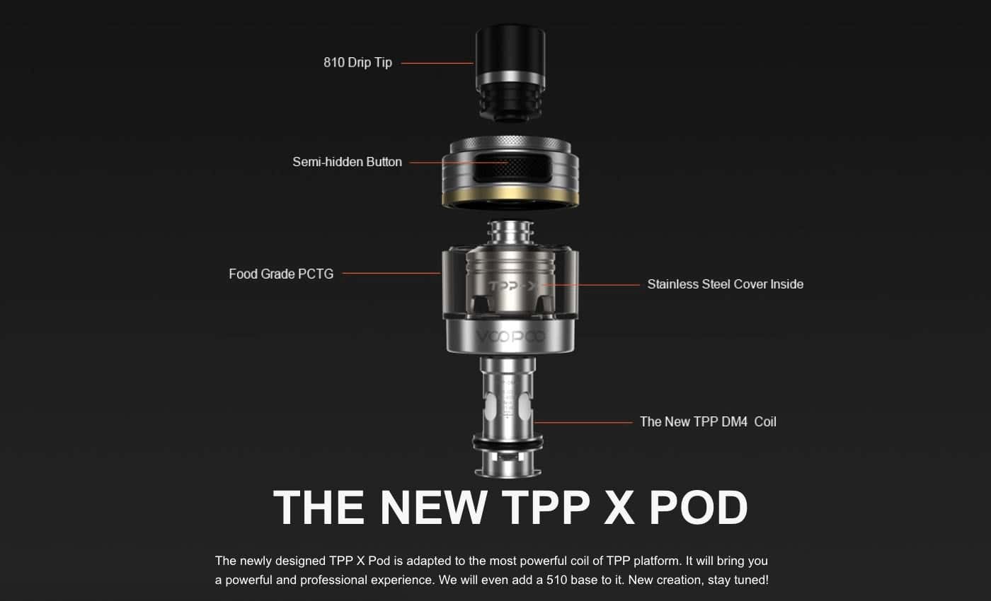 Voopoo Drag S Pro Pod Vape Kit - The TPP X Pod