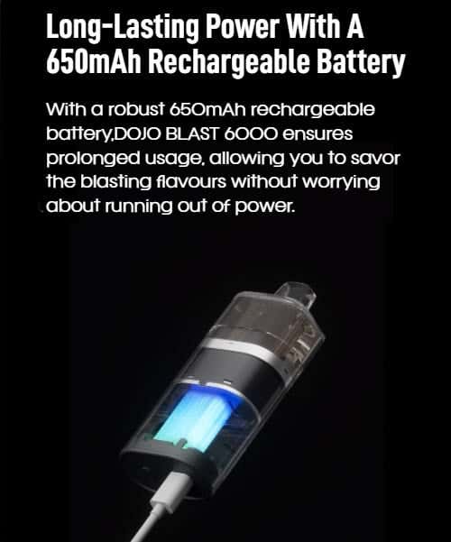 Vaporesso Dojo Blast 6000 Pod Kit - Long-Lasting 650 mAh Battery