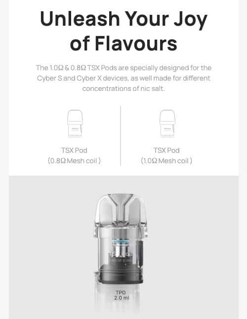 Aspire Cyber S Pod Vape Kit - Unleash your joy of flavours