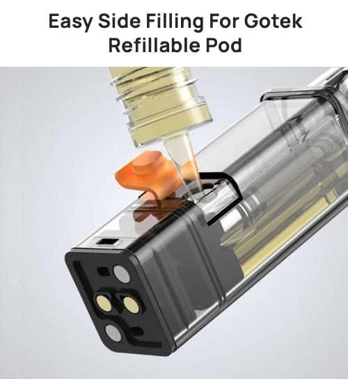 Aspire Gotek Refillable 0.8ohm Meshed Pods - Easy-side filling