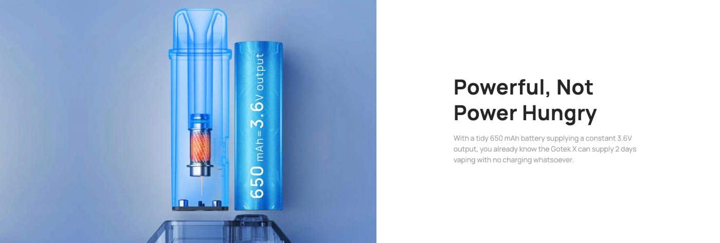 Aspire Gotek X Vape Pod Kit - Powerful, not power hungry