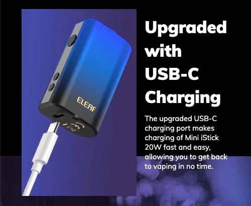 Eleaf Mini iStick 20W Mod - Upgraded with USB-C charging