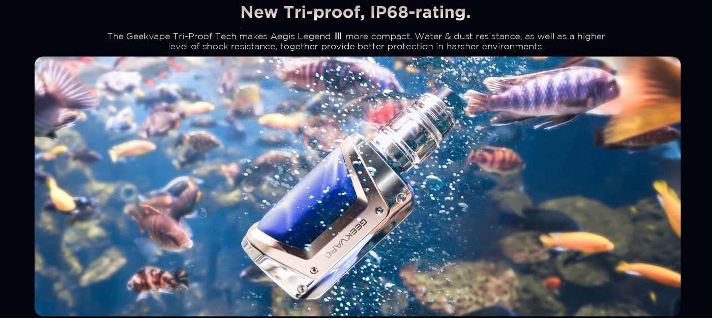 Geekvape Aegis Legend 3 Box Mod - New Tri-Proof, IP68-Rating