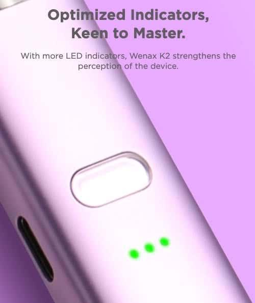 Geekvape Wenax K2 Pod Vape Kit - Optimised indicators