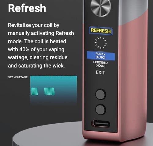 Innokin Coolfire Z60 - Refresh mode, keeping your coil ready for its next use