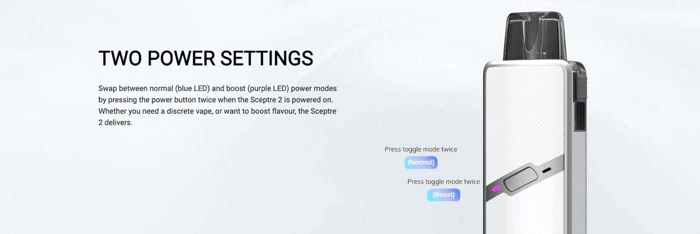 Innokin Sceptre 2 Pod Vape Kit - Two power settings