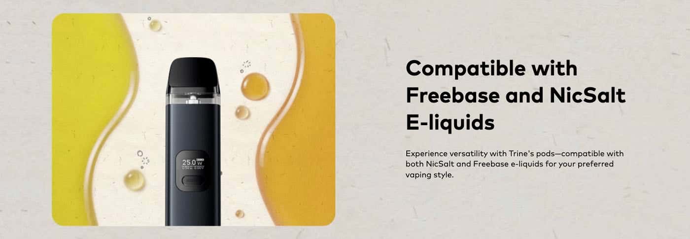 Innokin Trine Pod Vape Kit - Compatible with Freebase and Nic Salt e-liquids