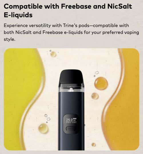 Innokin Trine Pod Vape Kit - Compatible with Freebase and Nic Salt e-liquids