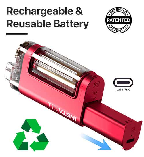 Instafill 3500 Rechargeable Disposable Vape Kit - Recharge and reuse