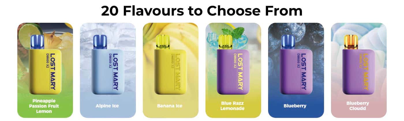 Lost Mary DM1200 Disposable Vape Kit - 20 Flavours to choose from!